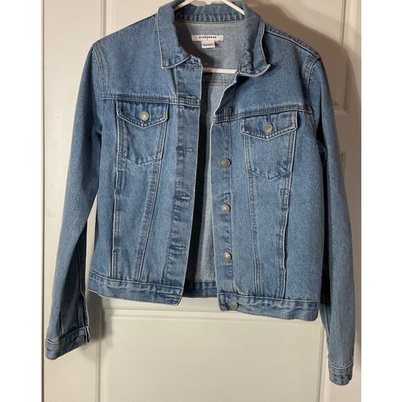 Glamorous Jackets & Blazers - Glamorous Denim w/Hand-painted Floral Print Back Unique Denim Jacket S